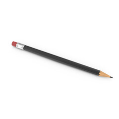 Black pencil with red eraser for school and office