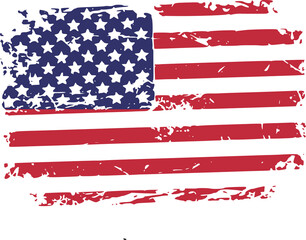 american flag vector illustration