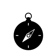 Fototapeta premium Simple Flat Compass Navigation Tool Direction Sign Shape Icon