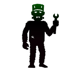Frankenstein Silhouette Vector Monster Halloween