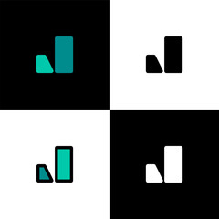 Logo letter J, font alphabet, set of four letter for your brand name design, vector illustration 10 EPS