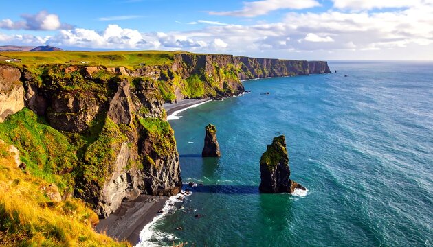 Dramatic coastal landscape
