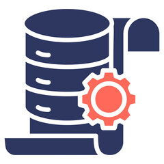 Data Icon glyph color icon