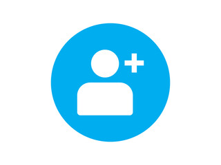 Obraz premium add people button icon