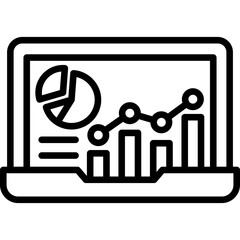 Data Dashboard line icon