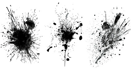 Obraz premium Abstract digital splatter patterns