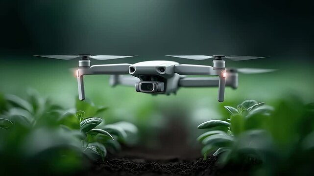 Agricultural Drone Precisely Inspecting Crop Growth
