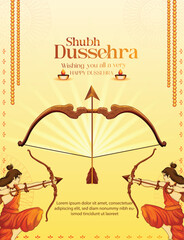 Dusshera vector art illustration Indian festival