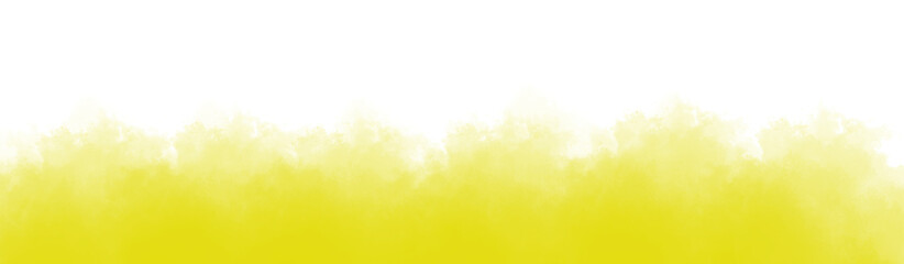 Yellow fog texture with glowing gradient and soft dispersion isolated on transparent background for vibrant digital artwork