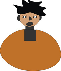 Abstract Cartoon Character Illustration Avatar Design