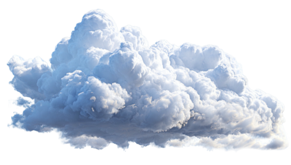 Fluffy cumulus cloud graphic