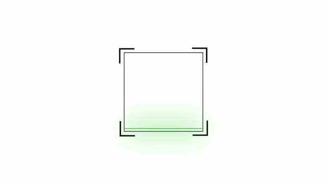 Minimal QR Code Scanning Animation &ndash; Barcode Reader UI for Online Orders and Inventory