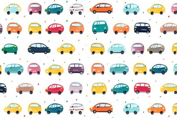 Pattern Colored Cars