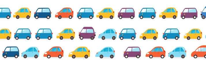 Pattern Colored Cars