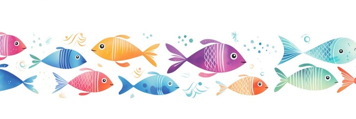 Pattern of colored fish