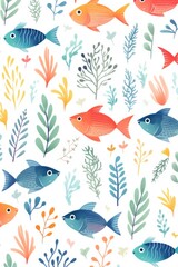 Pattern of colored fish