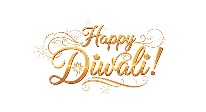 Happy Diwali text PNG bright festival message, joyful typography, ideal for Diwali wishes, party decor, and celebration designs
