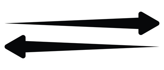 arrow icon, long arrow icon, wave curved long arrow icon, up and down arrow icon.