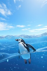 Obraz premium cute penguin