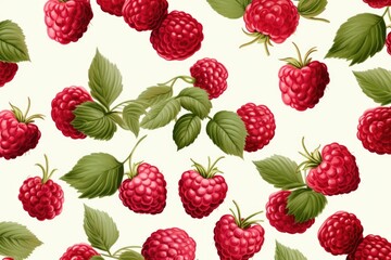 Berry pattern on light background