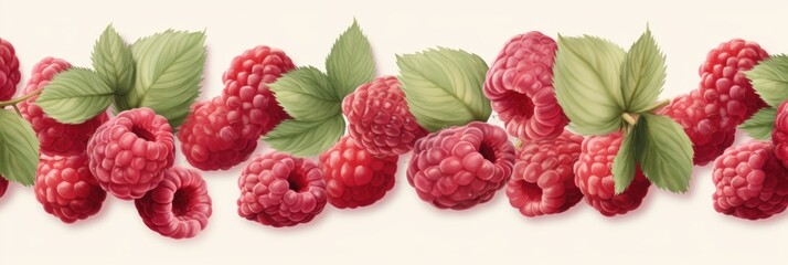 Berry pattern on light background