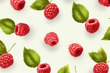 Berry pattern on light background