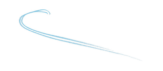 Hand drawn light blue pencil lines, circles, stripes and squiggly lines on a transparent background.