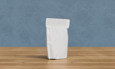 지퍼 달린 알루미늄 호일 포장 목업 Aluminium Foil Package with Zipper Mock up