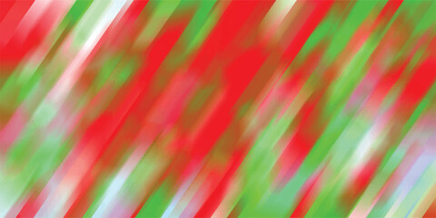 Abstract background in christmas colors with blurry diagonal strokes ideal for festive holiday designs and decorations