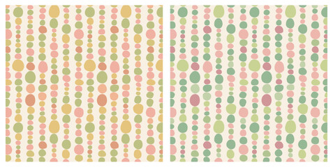 Seamless Colorful Dots Pattern for Modern Decorative Background