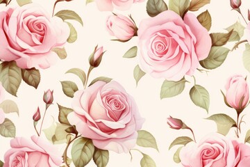 Pattern of flowers on light background
