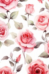 Pattern of flowers on light background