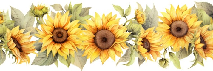 Pattern of flowers on light background