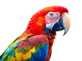 Fototapeta premium macaw bird animal isolated on white background ,PNG. AI Generated