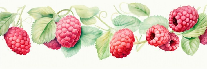 Berry pattern on light background