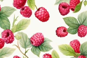 Berry pattern on light background