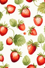 Berry pattern on light background