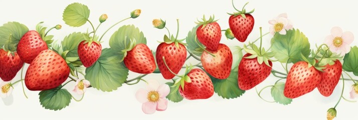 Berry pattern on light background