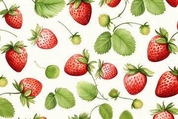 Berry pattern on light background