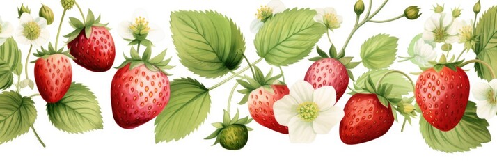 Berry pattern on light background