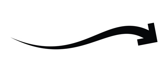 arrow icon, long arrow icon, wave curved long arrow icon, up and down arrow icon.