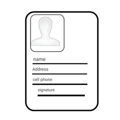Blank ID Card Template
