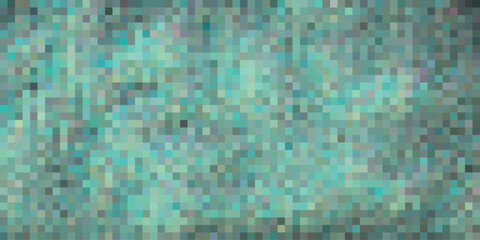 Abstract pixelated background with a textured pattern of teal and green hues ideal for digital design