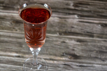 Blackcurrant fruit drink, nutritious juice made from the berries of the Ribes nigrum shrub, high vitamin C content, rich antioxidant profile, and minerals like potassium and iron