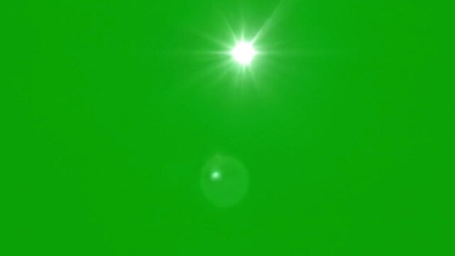 Green Screen Animation of Intense White Flashes Pulsing Randomly Like Paparazzi Camera Or Strobe Lights With Varying Speed Size And Intensity For Chroma Key Video Editing And Visual Effects