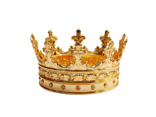 Regal golden crown isolated on black background royal majesty, Isolated On White Background, Png Transparent