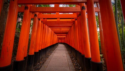 Red Torii Gate Tunnel