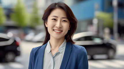 portrait of a smiling woman