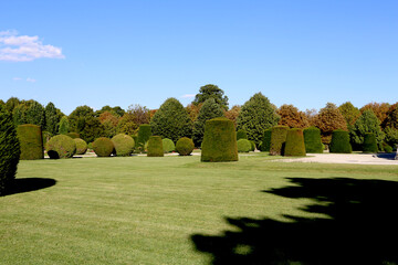 Jardin de topiaires dans un parc