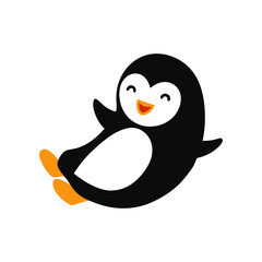 Cute penguin character design